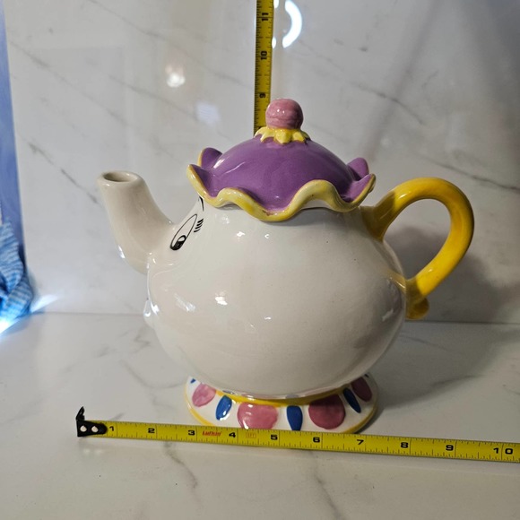 Whimsical Disney Treasure Craft Mrs. Potts Teapot From Beauty and the Beast - Picture 7 of 8